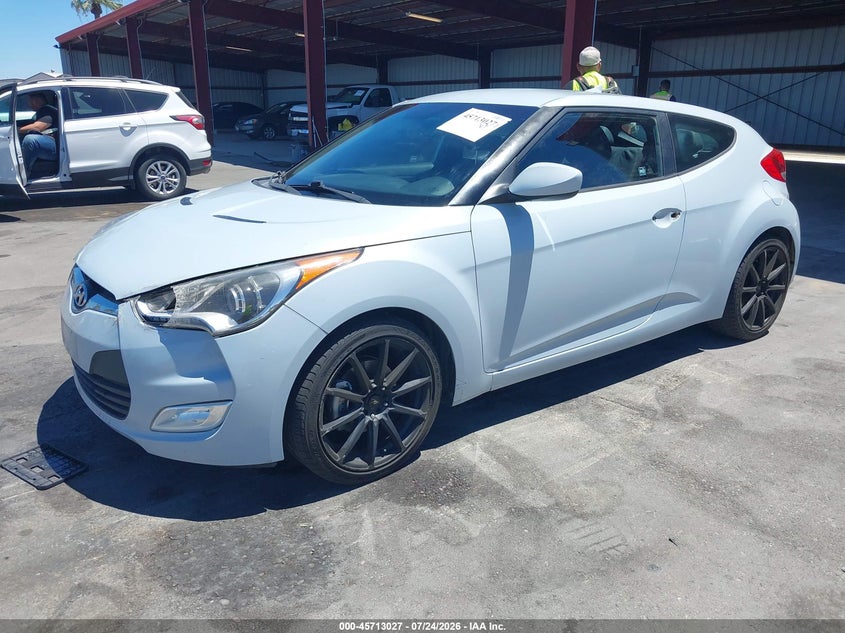 Vin: kmhtc6ad4eu214395, lot: 46211683, hyundai veloster re:flex w/black 20142