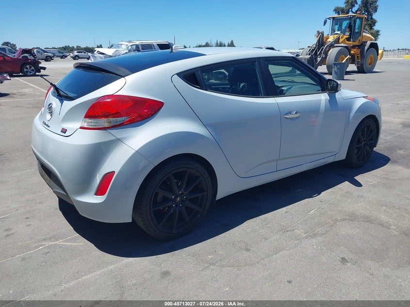 Vin: kmhtc6ad4eu214395, lot: 46211683, hyundai veloster re:flex w/black 20144