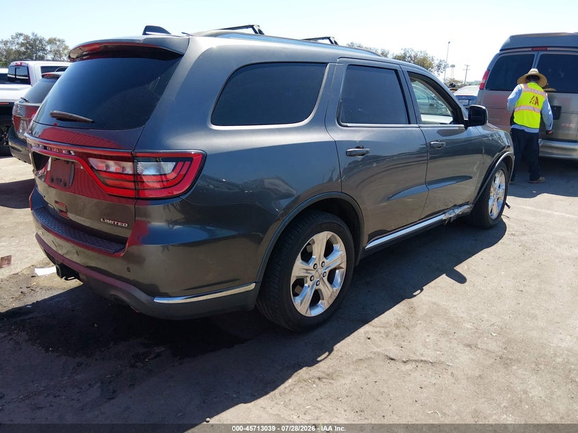 Vin: 1c4rdhdg1ec411091, lot: 46211695, dodge durango limited 20144
