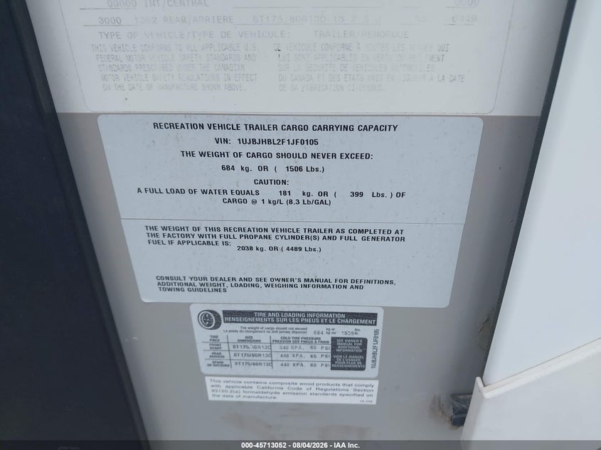 2015 OTHER JAYCO JAY FEATHER TRAILER N/A