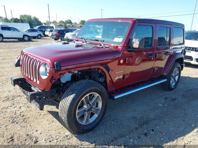 Vin: 1c4hjxeg6mw840673, lot: 46211727, jeep wrangler unlimited sahara 4x4 20212