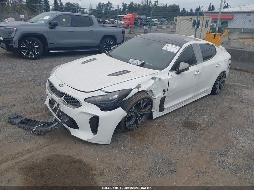 Vin: knae55lc6j6026916, lot: 46211737, kia stinger gt2 20182