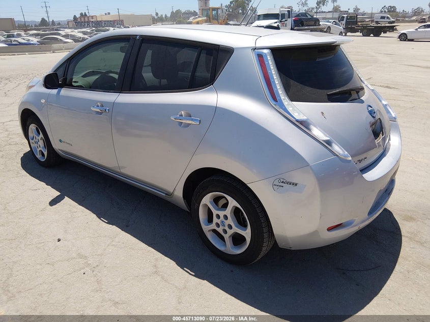 Vin: jn1az0cpxbt003835, lot: 46211746, nissan leaf sl 20113
