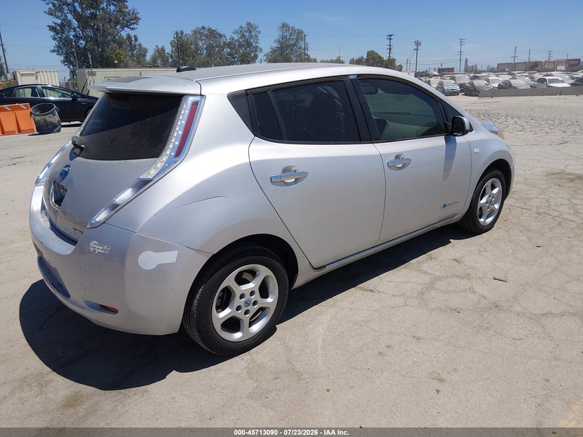 Vin: jn1az0cpxbt003835, lot: 46211746, nissan leaf sl 20114