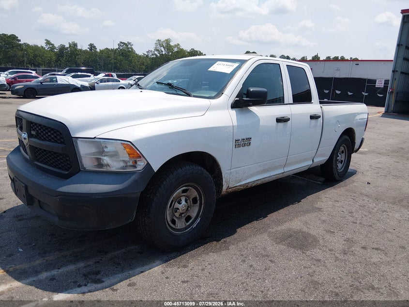 Vin: 1c6rr6fg4js272410, lot: 46211756, ram 1500 tradesman  4x2 6'4 box 20182