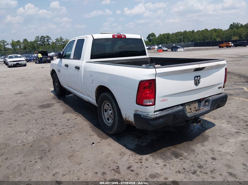 Vin: 1c6rr6fg4js272410, lot: 46211756, ram 1500 tradesman  4x2 6'4 box 20183