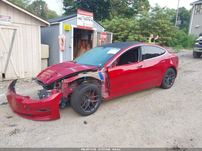 2020 Tesla Model 3, Front End, IAAI, VIN 5YJ3E1EA9LF739640 — photo 2