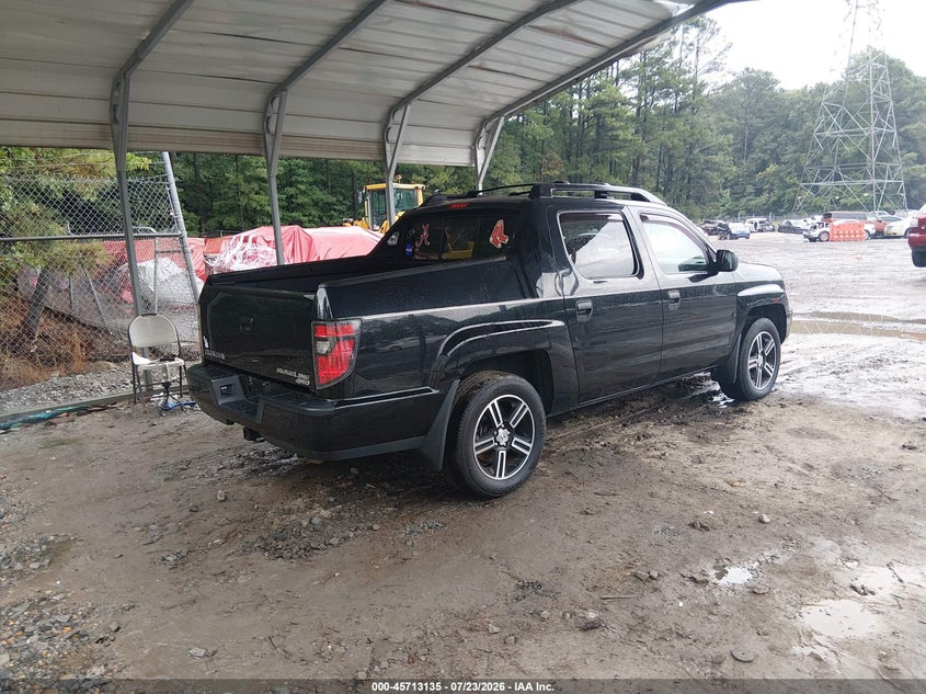 Vin: 5fpyk1f78eb008760, lot: 46211791, honda ridgeline sport 20144