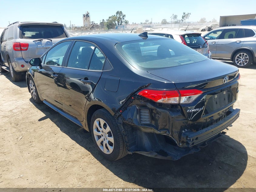 Vin: 5yfeprae7lp142856, lot: 46211814, toyota corolla le 20203