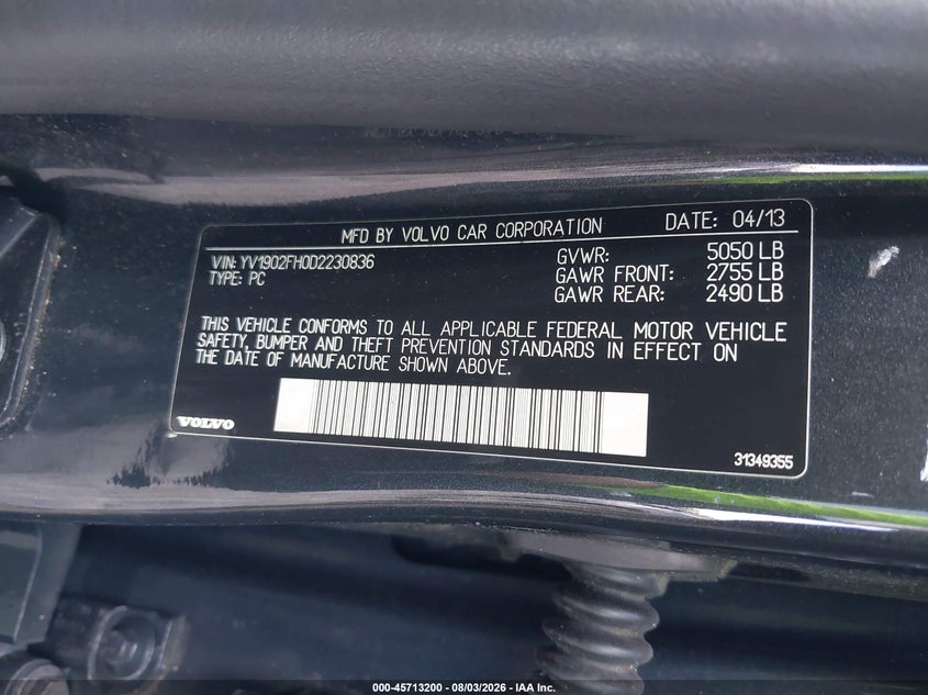 2013 VOLVO S60 T6 · Фото 9