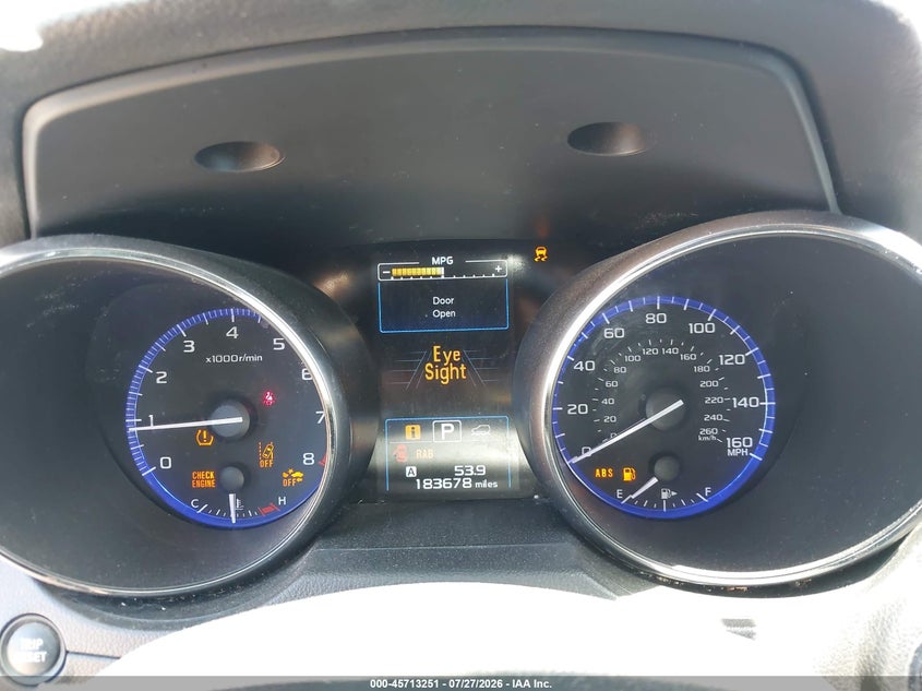 2017 SUBARU OUTBACK auction photo 7