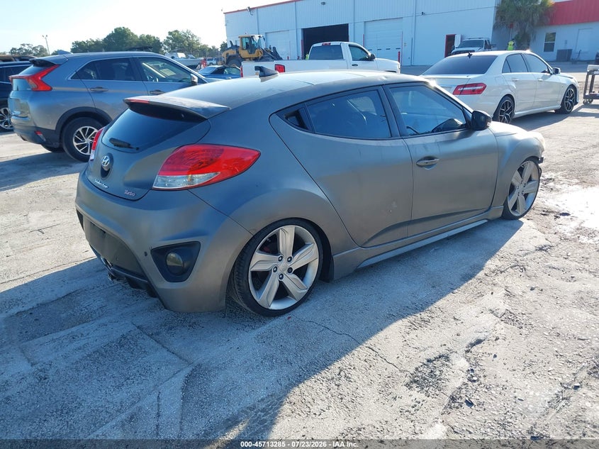 Vin: kmhtc6ae4fu226301, lot: 46211941, hyundai veloster turbo 20154