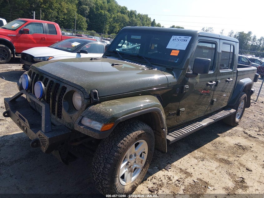 Vin: 1c6hjtag1nl108511, lot: 46211944, jeep gladiator sport s 4x4 20222