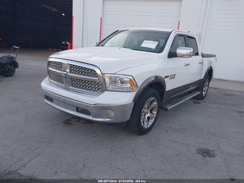 Vin: 1c6rr7nm0js237618, lot: 46211980, ram 1500 laramie  4x4 5'7 box 20182