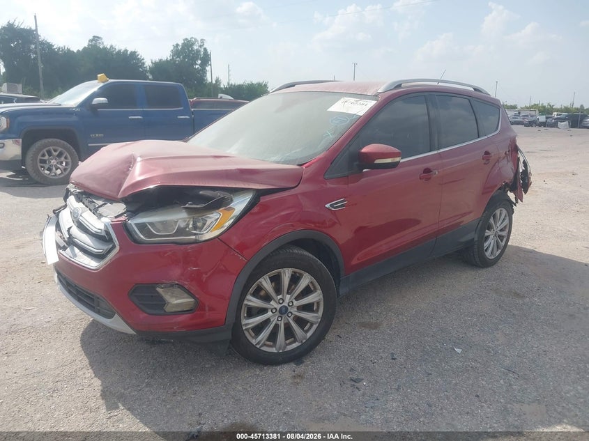 Vin: 1fmcu0jd1huc78263, lot: 46212037, ford escape titanium 20172