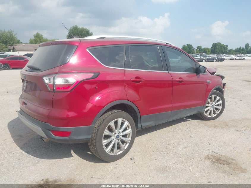 Vin: 1fmcu0jd1huc78263, lot: 46212037, ford escape titanium 20174