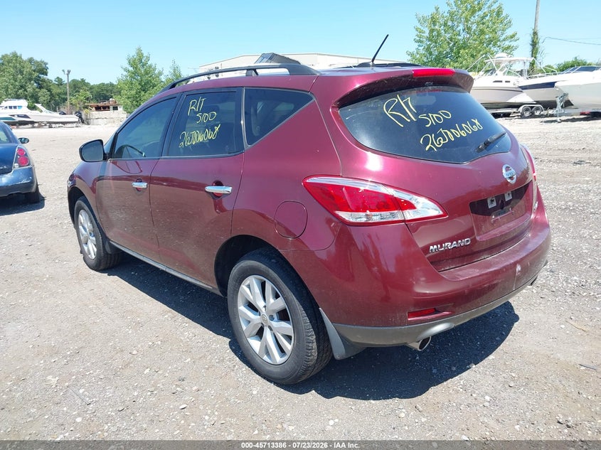 Vin: jn8az1mw6bw152173, lot: 46212042, nissan murano sv 20113