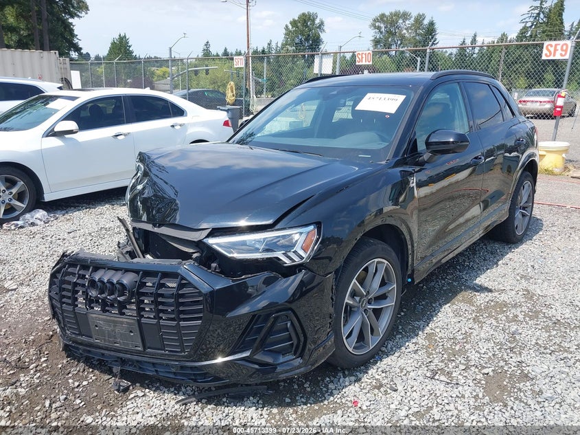 Vin: wa1eecf3xn1014607, lot: 46212055, audi q3 premium plus 45 tfsi s line quattro tiptronic 20222