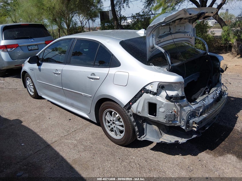Vin: jtdeamde8mj005172, lot: 46212062, toyota corolla hybrid le 20213