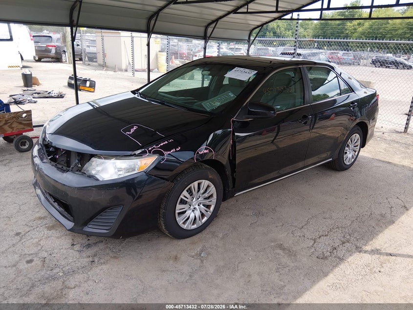 Vin: 4t1bf1fk6du296397, lot: 46212088, toyota camry le 20132
