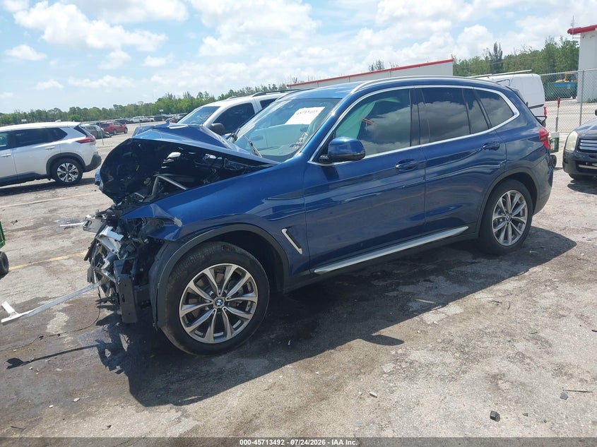 Vin: 5uxtr7c59klr53597, lot: 46212166, bmw x3 sdrive30i 20192