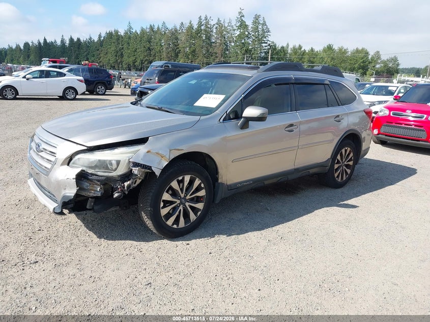 Vin: 4s4bsalc5g3344894, lot: 46212197, subaru outback 2.5i limited 20162