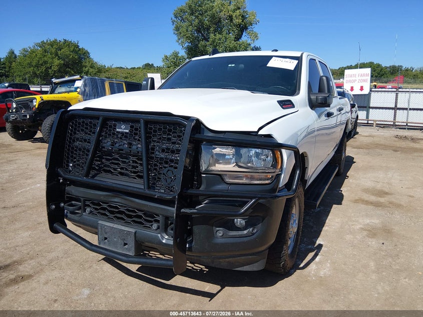 Vin: 3c6ur5cj5rg282466, lot: 46212327, ram 2500 tradesman  4x4 6'4 box 20242