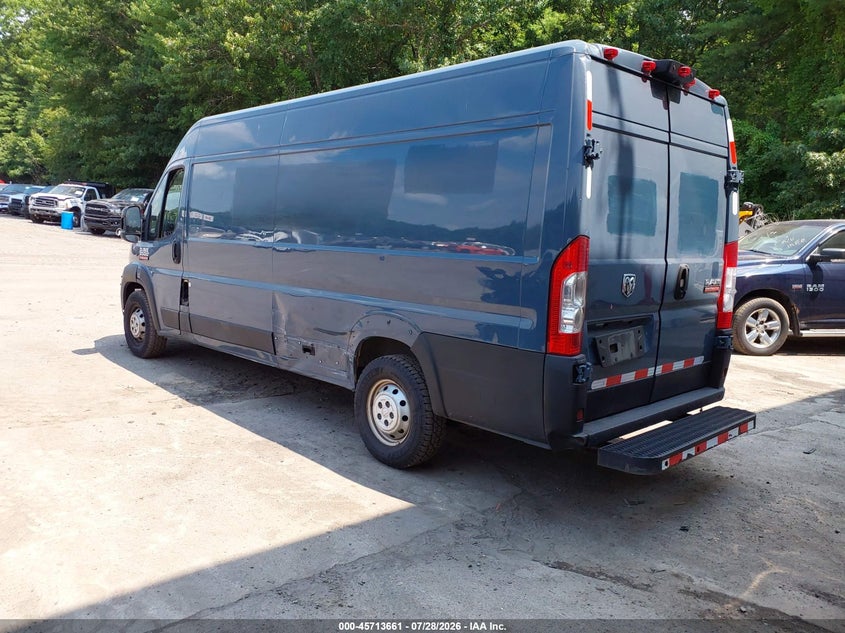 Vin: 3c6urvjg2ke548566, lot: 46212343, ram promaster 3500 cargo van high roof 159 wb ext 20193