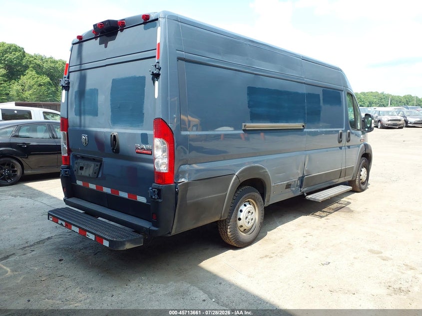 Vin: 3c6urvjg2ke548566, lot: 46212343, ram promaster 3500 cargo van high roof 159 wb ext 20194