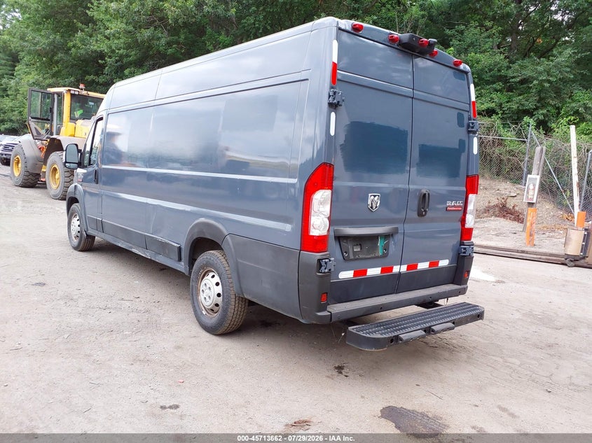 Vin: 3c6urvjg3ke558362, lot: 46212344, ram promaster 3500 cargo van high roof 159 wb ext 20193