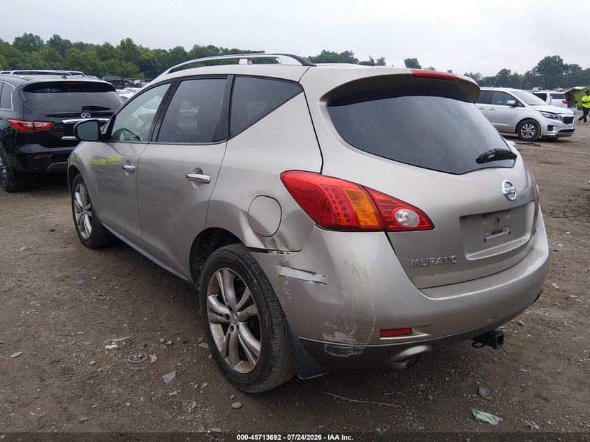 NISSAN MURANO 2009 VIN JN8AZ18WX9W158529