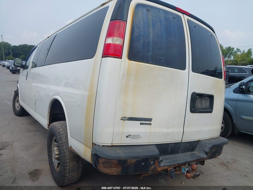 Vin: 1gazgzfl6f1268510, lot: 46212449, chevrolet express 3500 2ls diesel 20153