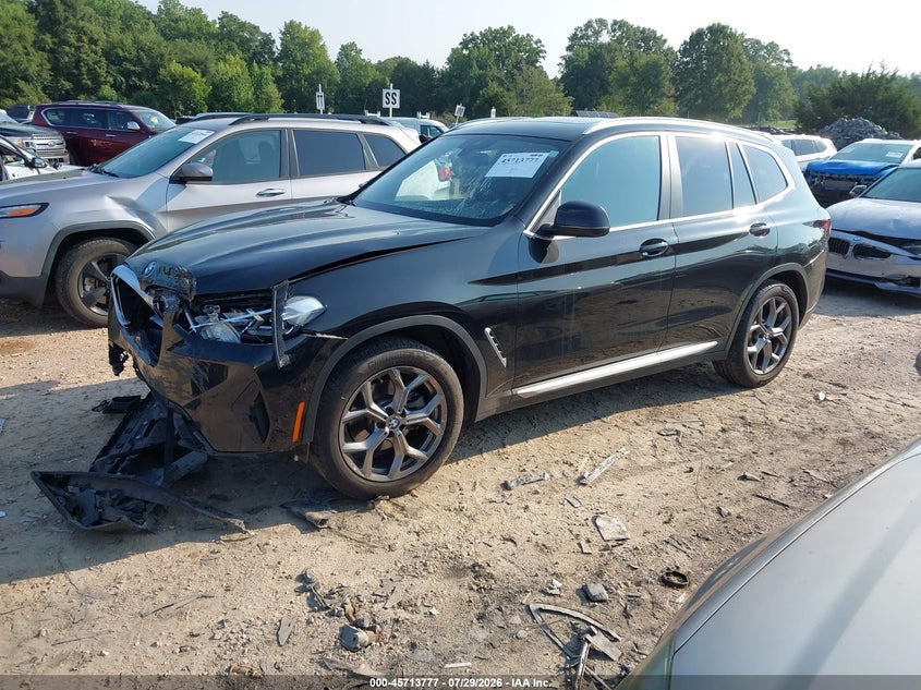 Vin: 5ux43dp01p9r45789, lot: 46212459, bmw x3 sdrive30i 20232