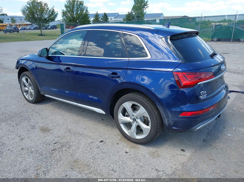 Vin: wa1baafy8m2128662, lot: 46212468, audi q5 premium plus 45 tfsi quattro s tronic 20213