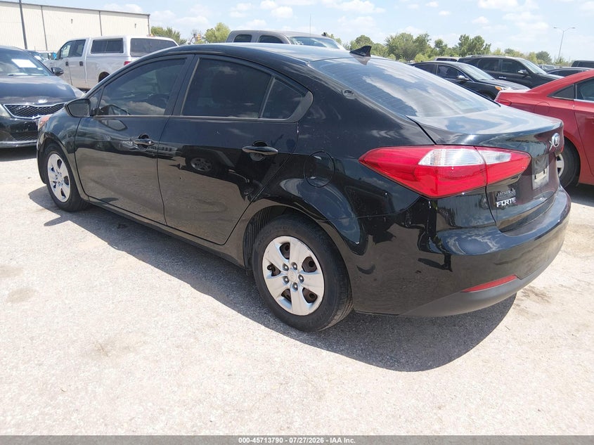 Vin: knafk4a61g5551353, lot: 46212472, kia forte lx 20163