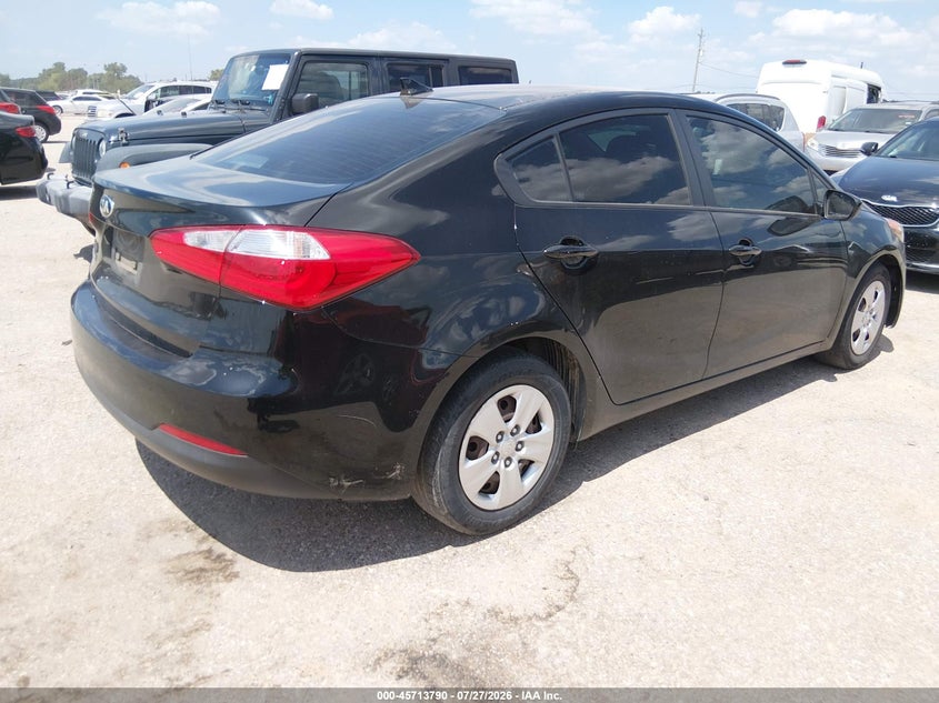 Vin: knafk4a61g5551353, lot: 46212472, kia forte lx 20164