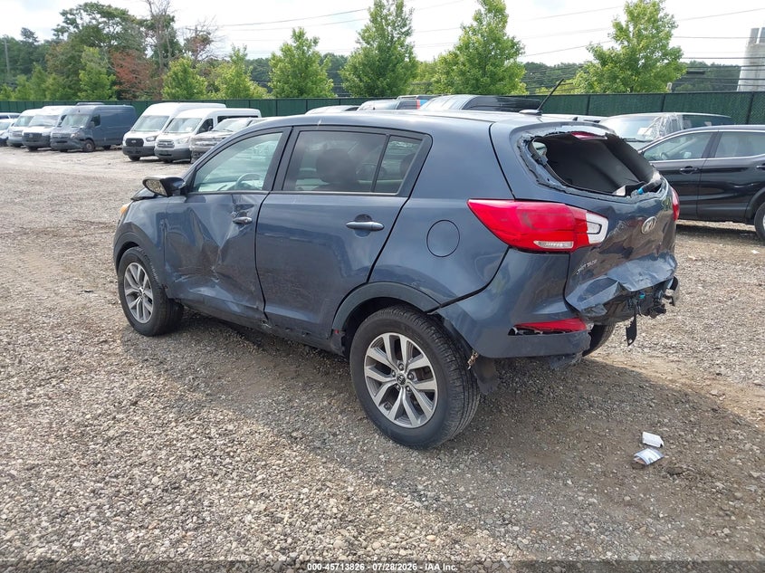 Vin: kndpb3ac5f7683624, lot: 46212508, kia sportage lx 20153