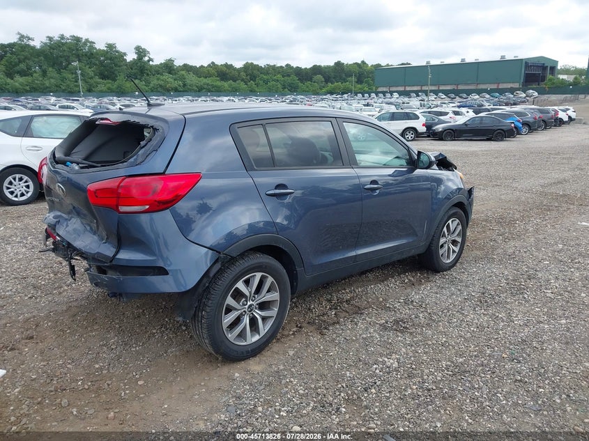 Vin: kndpb3ac5f7683624, lot: 46212508, kia sportage lx 20154