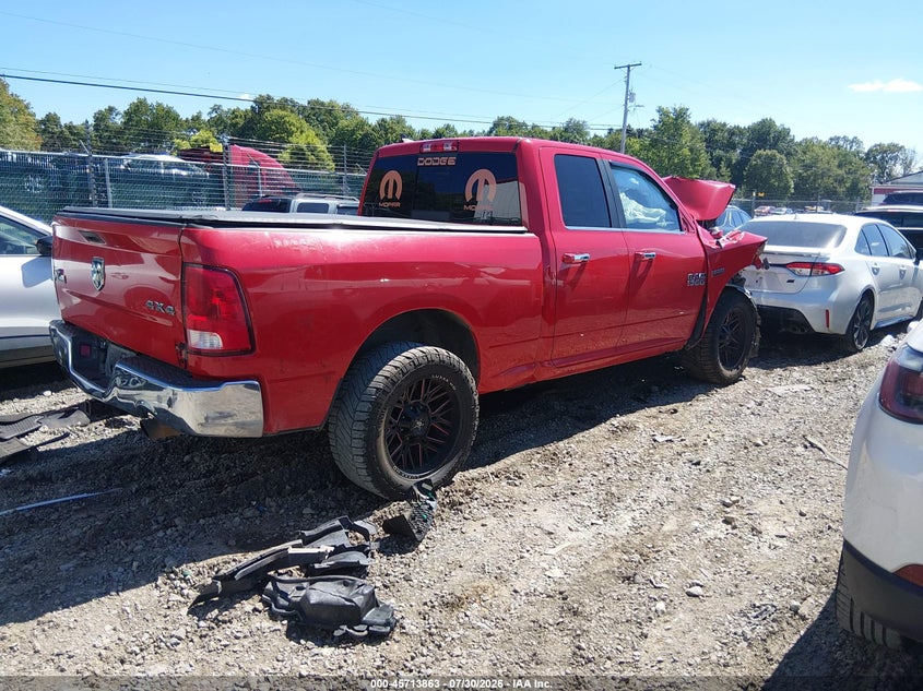 Vin: 1c6rr7gt5hs646776, lot: 46212545, ram 1500 big horn  4x4 6'4 box 20174