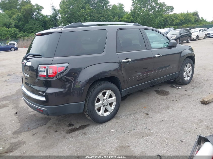 Vin: 1gkkvpkd8gj168058, lot: 46212621, gmc acadia sle-2 20164