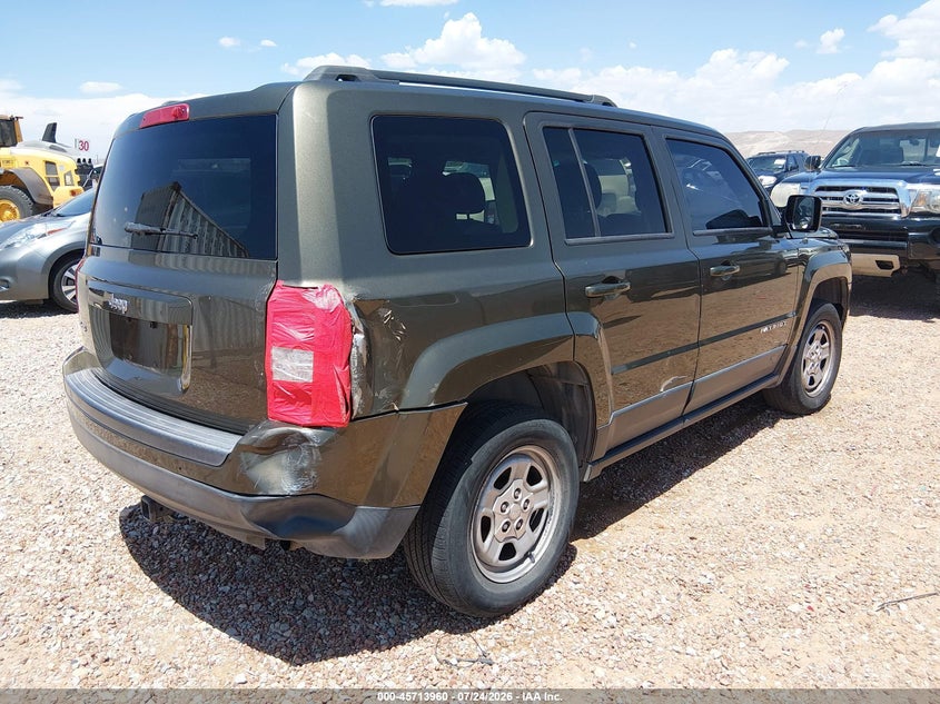 Vin: 1c4njrbb1fd279739, lot: 46212642, jeep patriot sport 20154