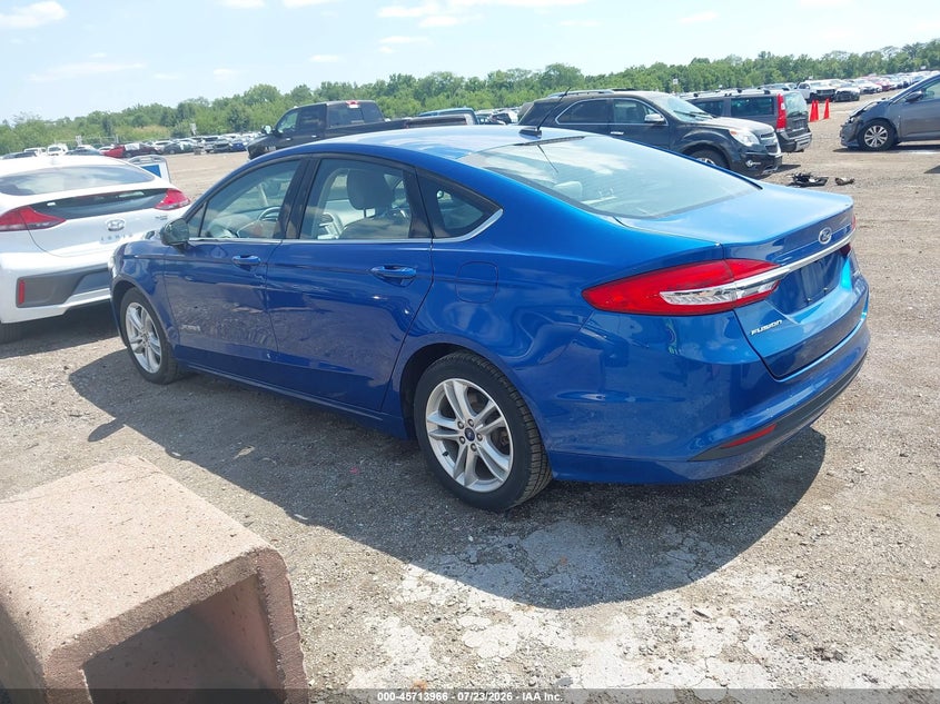 2018 FORD FUSION HYBRID auction photo 3