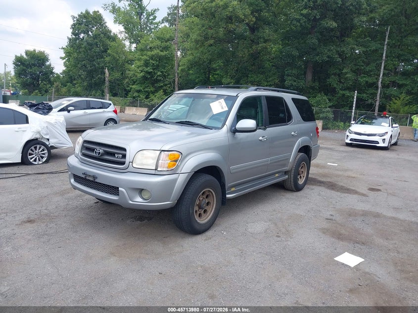 2003 Toyota Sequoia, Угон, IAAI, VIN 5TDBT44A33S139941 — фото 2