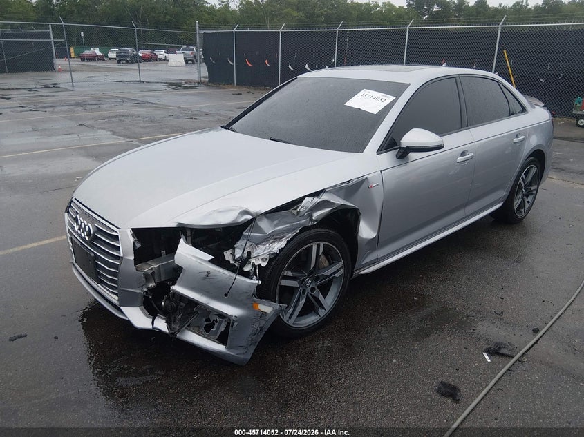 Vin: wauenaf42ja109902, lot: 46212734, audi a4 2.0t premium/2.0t tech premium 20182
