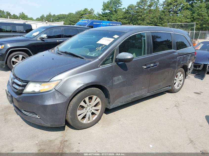Vin: 5fnrl5h49gb052595, lot: 46212748, honda odyssey ex 20162