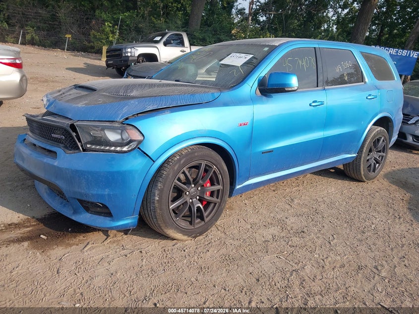Vin: 1c4sdjgj1jc483080, lot: 46212760, dodge durango srt awd 20182