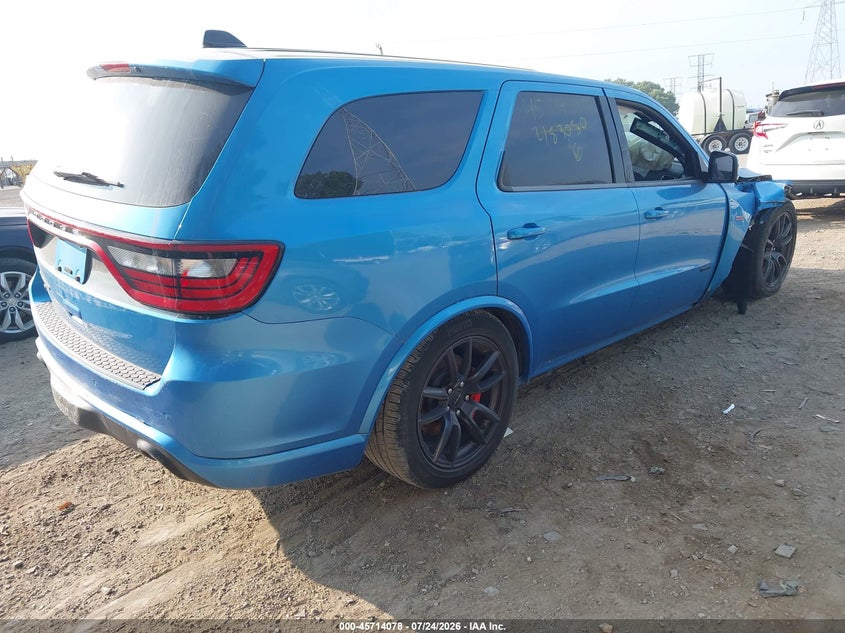 Vin: 1c4sdjgj1jc483080, lot: 46212760, dodge durango srt awd 20184