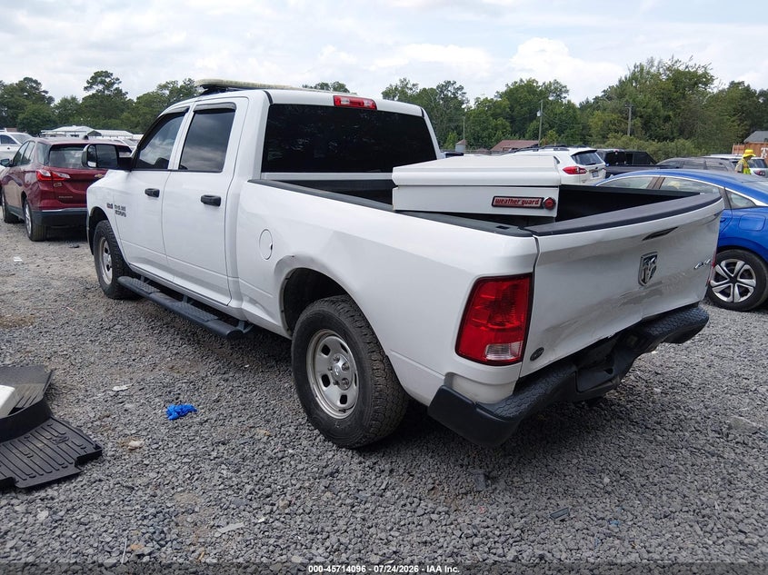 Vin: 1c6rr7st6js131198, lot: 46212778, ram 1500 tradesman  4x4 6'4 box 20183