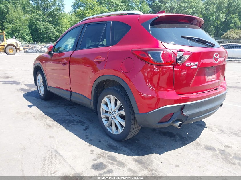 Vin: jm3ke4dyxe0392131, lot: 46212805, mazda cx-5 grand touring 20143