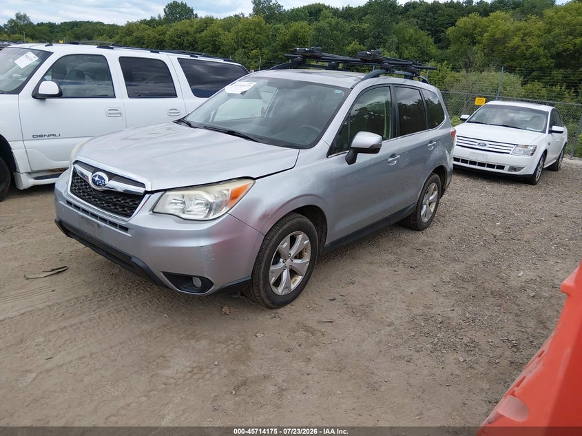 Vin: jf2sjamc5eh532337, lot: 46212857, subaru forester 2.5i touring 20142